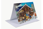 Weihnachtskarte Krippe klassisch