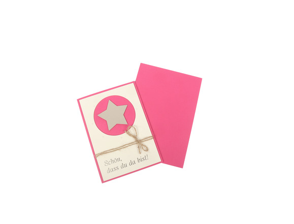 Schön, dass du da bist! Rosa