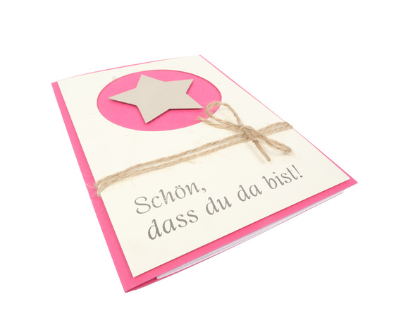 Schön, dass du da bist! Rosa