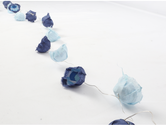 Lichterkette blau