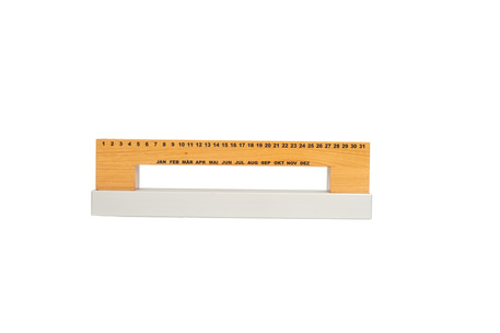 Ewigenkalender mit Aluminiumsockel farblos