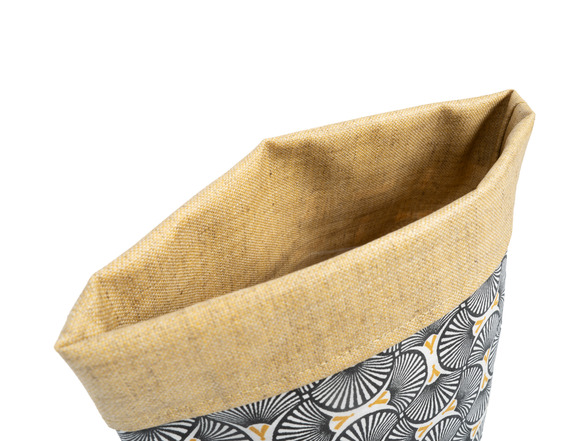 Allzweckbeutel gross Blau/ Blätter