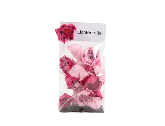 Lichterkette rosa