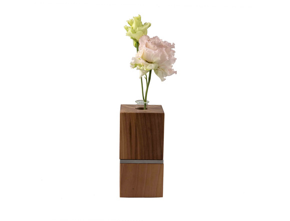 Teelicht - Vase Nussbaumholz