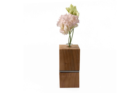 Teelicht - Vase Kirschbaumholz